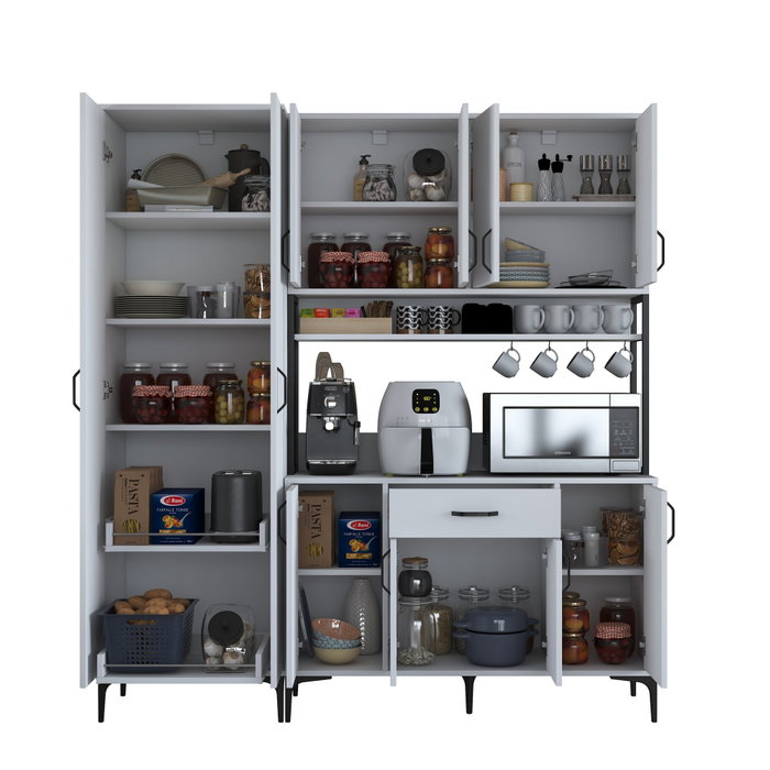 Hanah Home Armario Multiusos Blanco JE133 - 3054
